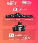 ALL SONY CAMERAS AND G MASTER LENSES FOR RENT