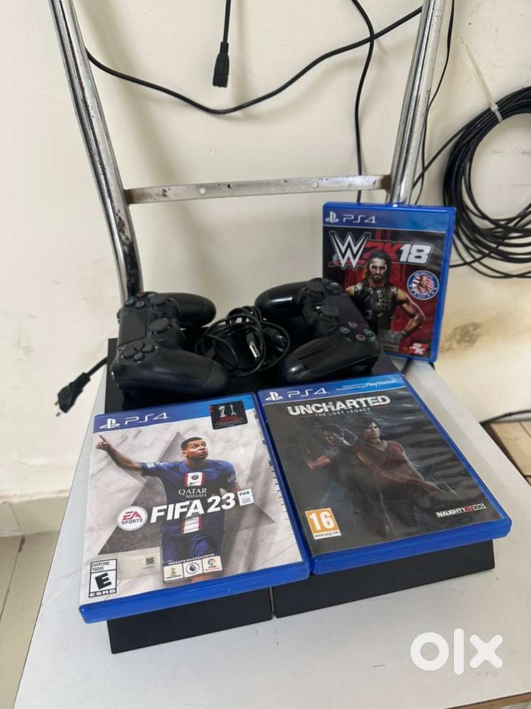 Hardly Used PS 4(1TB)- EXCELLENT CONDITION, 2 Controllers+3 Game CDs