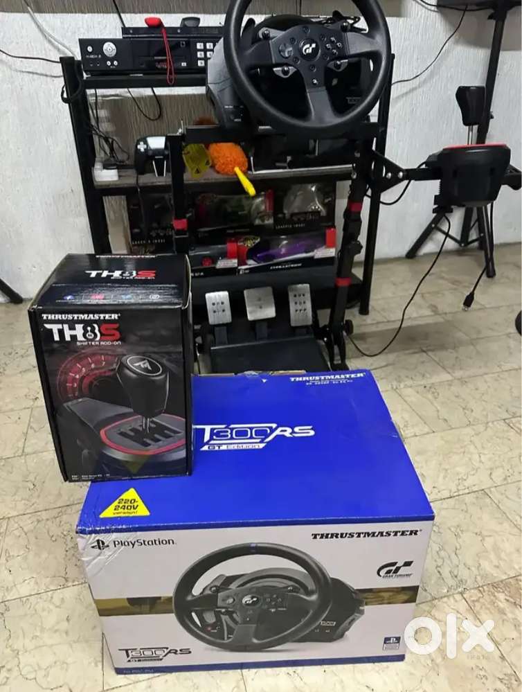 Thrustmaster T300 RS GT Racing Wheel + Shifter Bundle for PS5 & PC