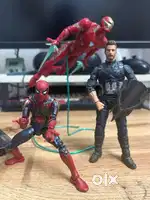 Marvel Legends Spiderman Captian America and Iron Man infinity series