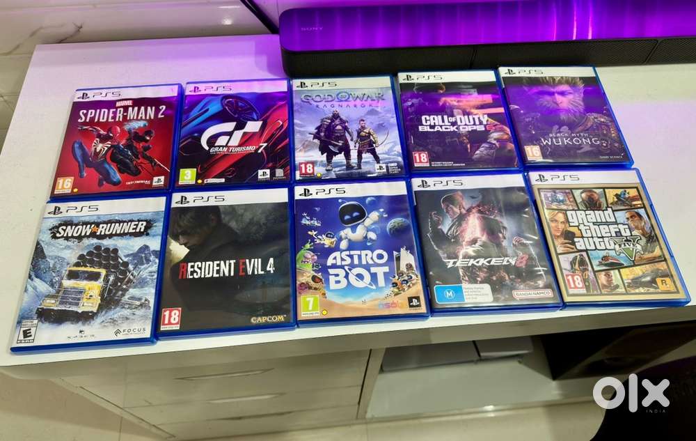 Ps5 Game Discs in Brand new Condition 10 playstation games