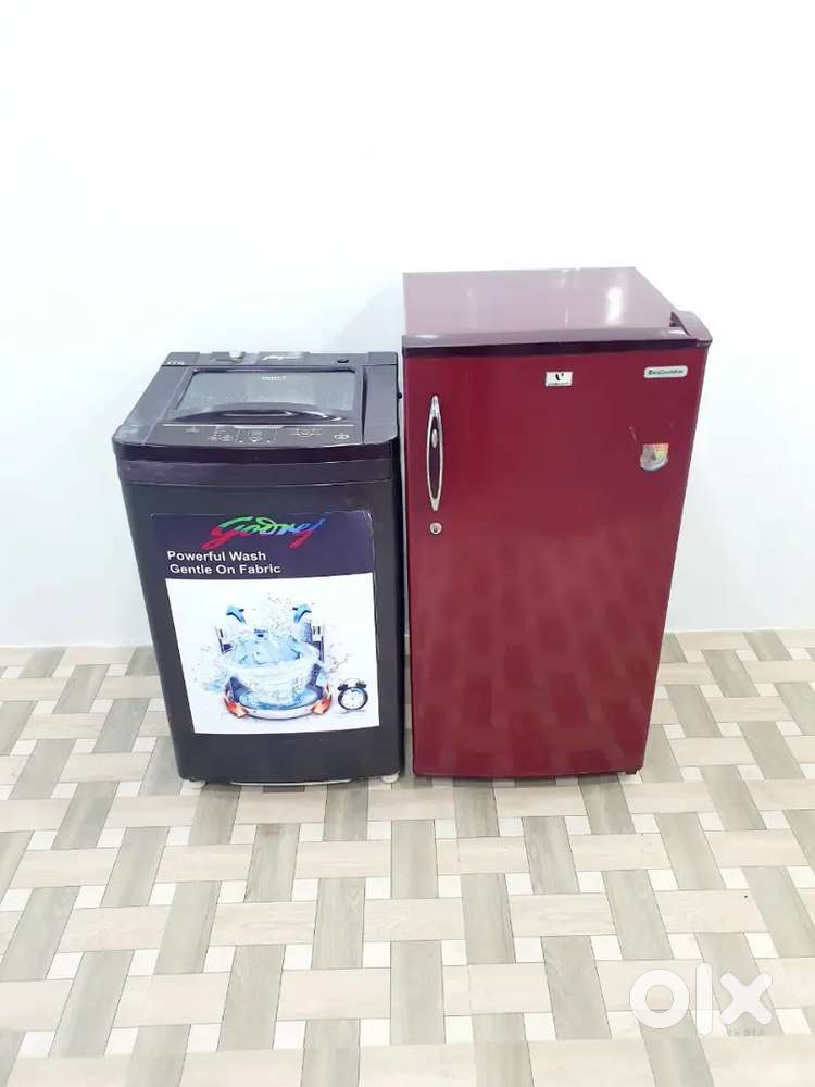 Modern Home Combo: Energy-Efficient Fridge and Washing Machine