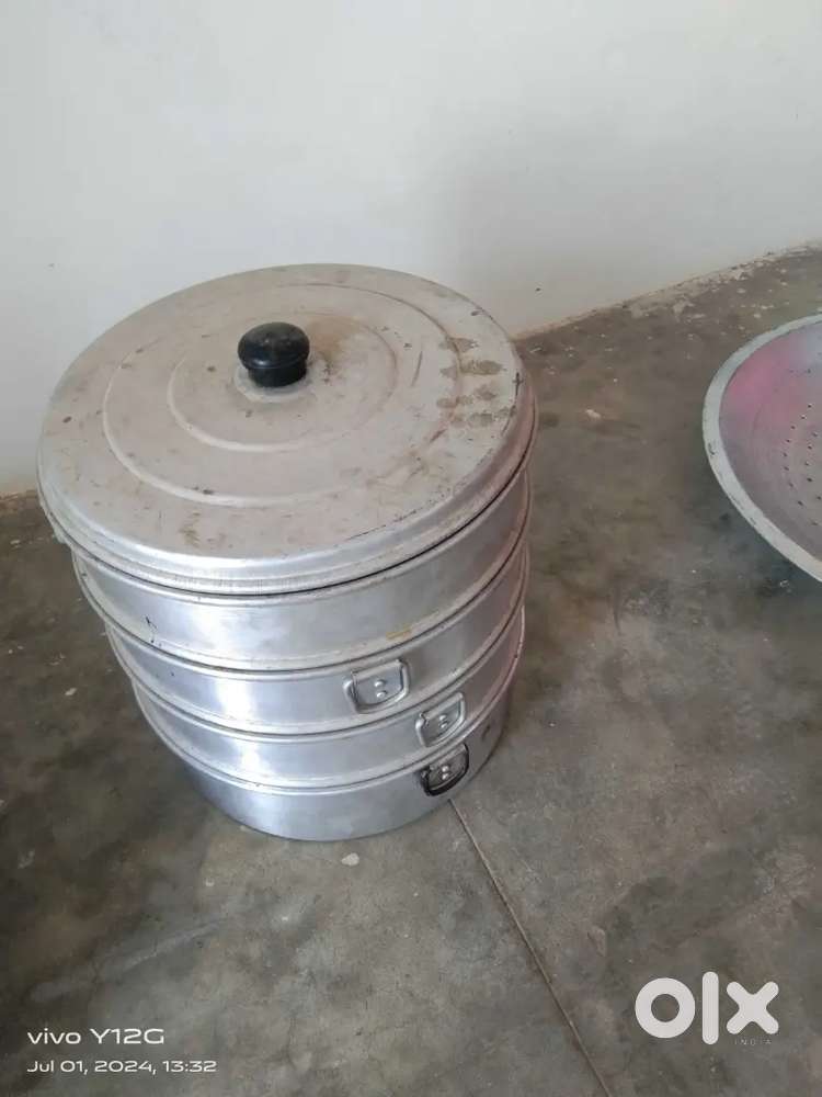 Poha parat, sweet tray, momos stand