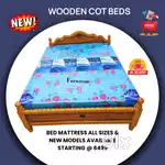 Wooden Cot Bed Mattresses Sales - Cute Model, Quality Check and stylis