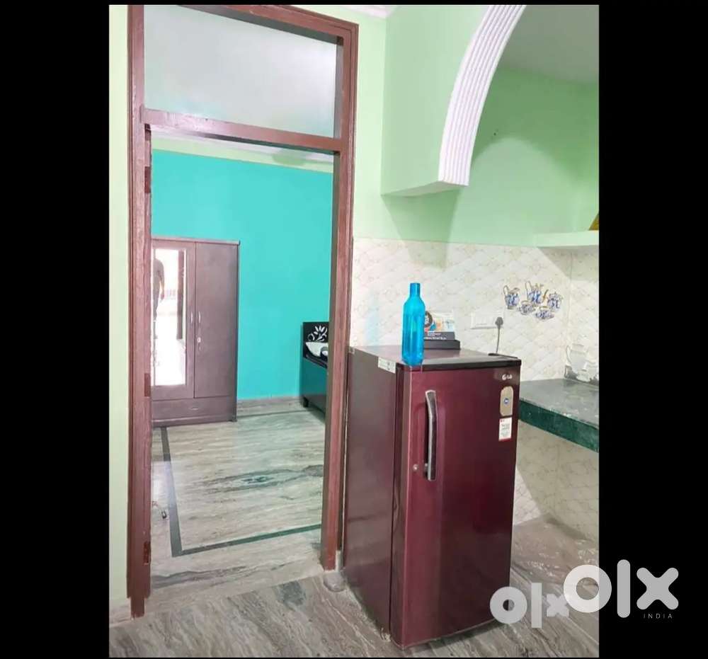 1 Bhk Furnished independent flat with balcony Walking Metro