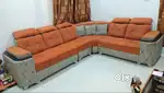6 Seater Sofa Set Orange Color