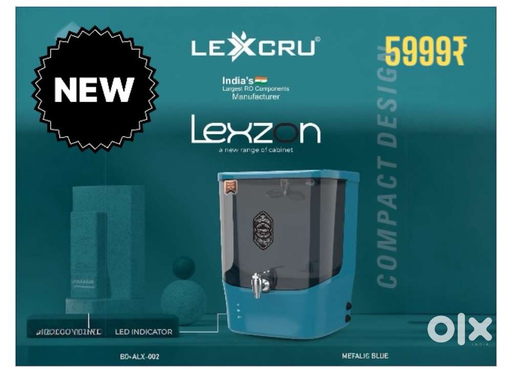 New ro water purifier lexzion model blue