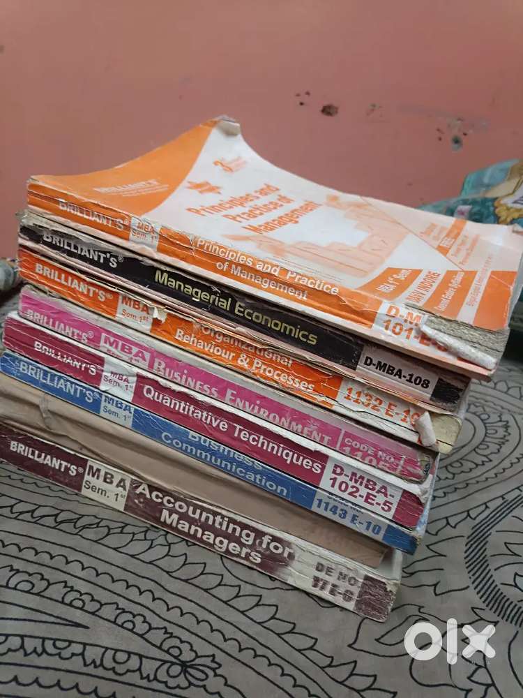 Mba 1 semester Brilliants book available