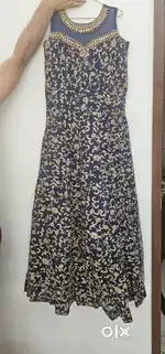 Gown with net dupatta