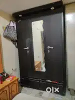Almirah 3 door with glasd