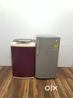 Godrej single door refrigerator and Videocon washing machine
