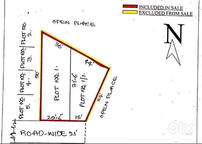 487 sqr yards Plot for 35,50,000 Only