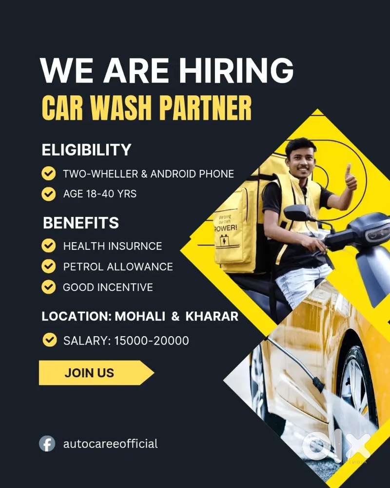 HIRING CAR WASHER