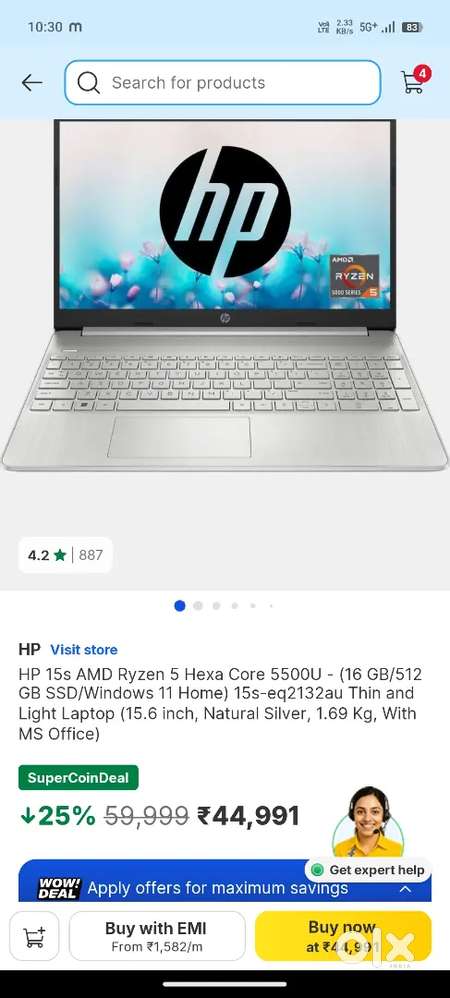 Hp laptop 15s