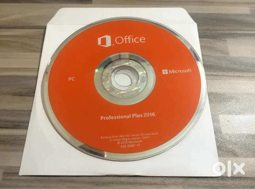 Ms Office2016 ProPlus DVD x64(Pc Software Computer Desktop Cpu Laptop)