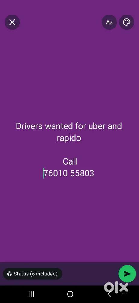 Drivers wanted for uber rapido