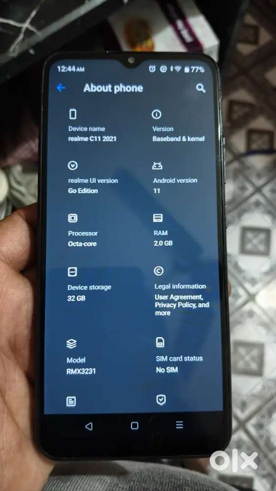 Realme c11 2gb + 32gb urgent sell
