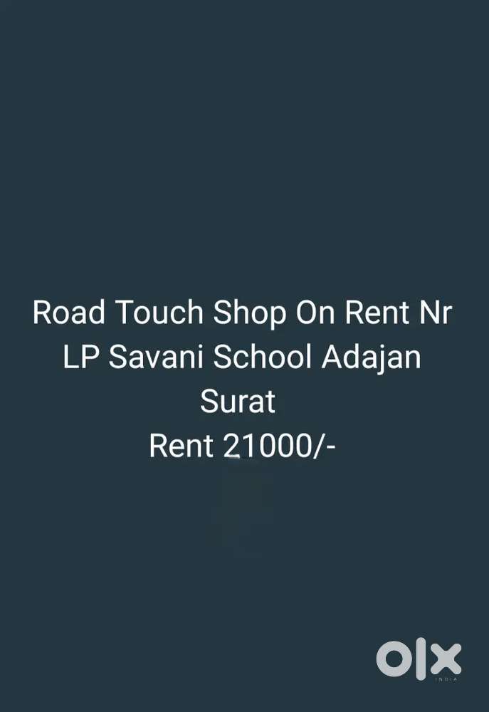 Road Touch Shop For Rent Nr LP Savani School Adajan Surat