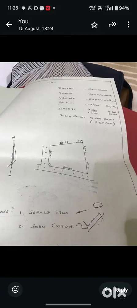 Vennala Eroor 3 Cents house plot