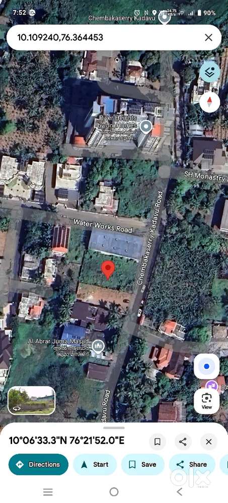 15 cents commercial or residential plot available at Aluva town