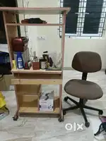 Computer table and chair
