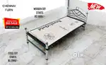 Cot, Wooden cot , Steel Fancy Bed, Single , double , Queen , King 7E85