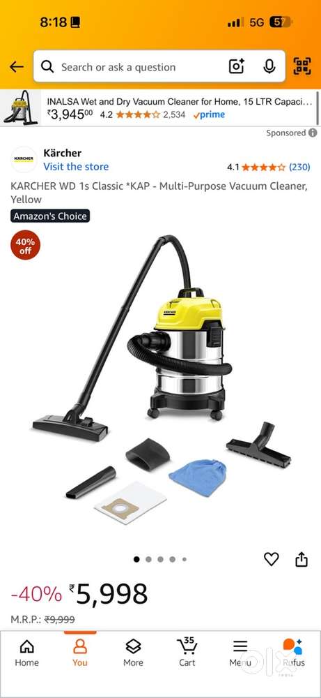 Home vacuum cleaner