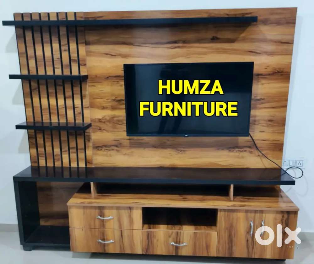 HAMZA FURNITURE New designer stylish look particle wood TV unit 6by6