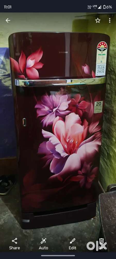 Samsung 189 ltr 5 star refrigerator exilent condition