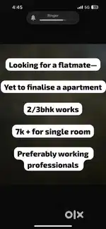 I’m looking for a flatmate