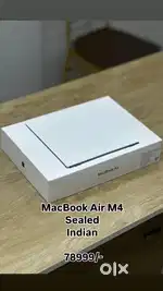 Macbook Air M4 sealed indian piece with one year apple warranty
