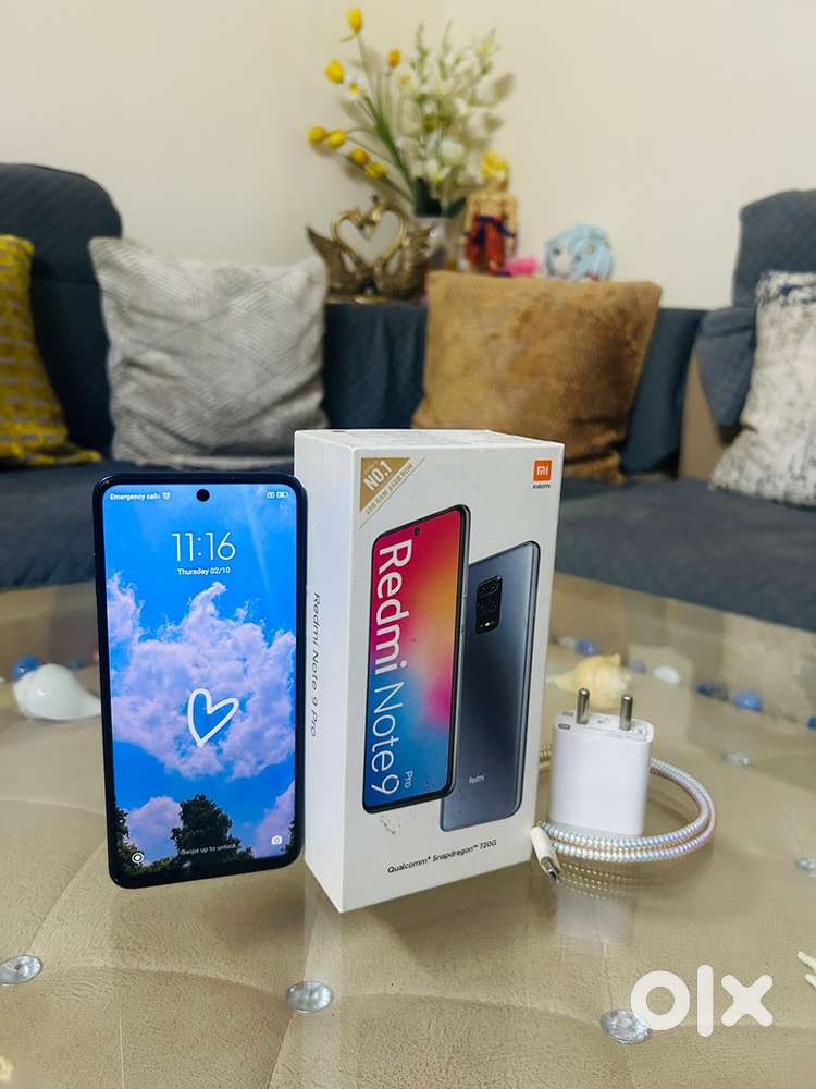Redmi Note 9 Pro with back case free