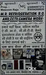 Contect for work ac fridge washing machine,r.o and cctv camera work
