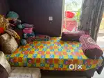 Sheesham single bed with storage box