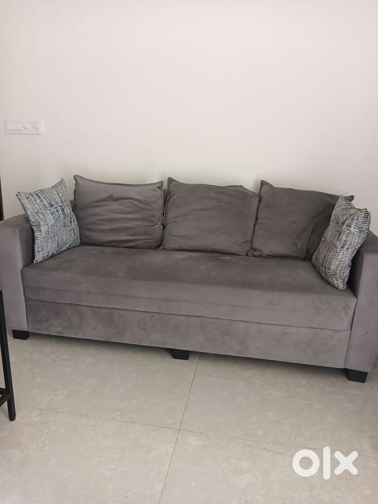 5 Seater (3+1+1) Grey Color Sofa