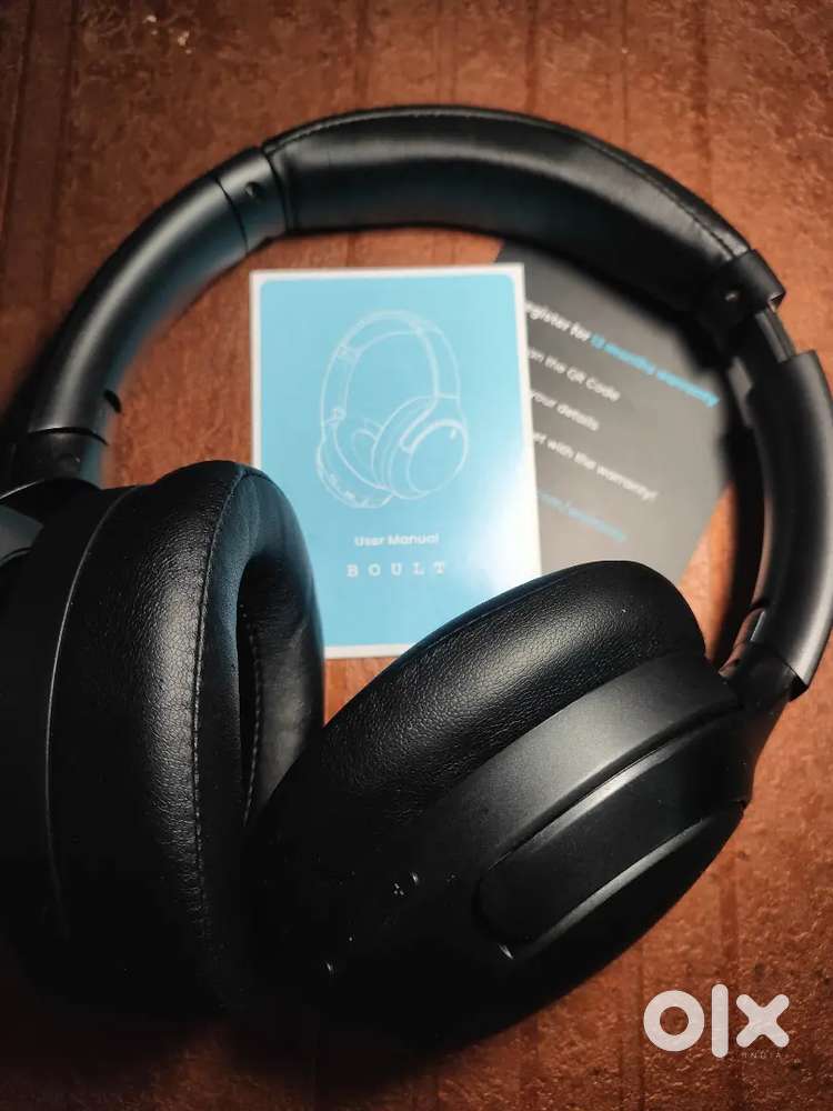 Headphones Wireless (Boult Audio Q) with AUX & Type C cable