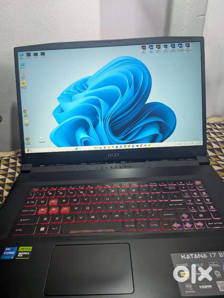 MSI katana 17 laptop with i7 13 gen