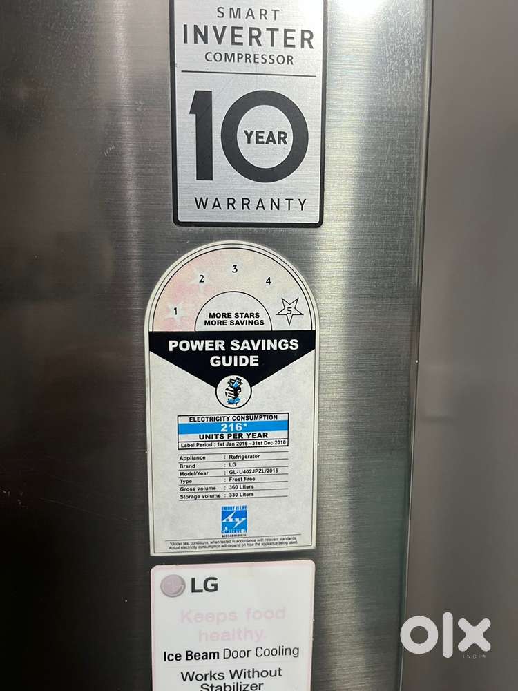 350 ltrs LG refrigerator in excellent condition