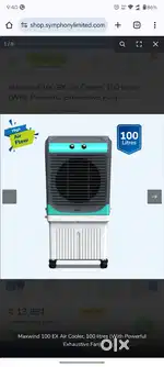 I have sale My symphony MAX WIND 100 LTR DESERT COOLER  8 DAYS OLD