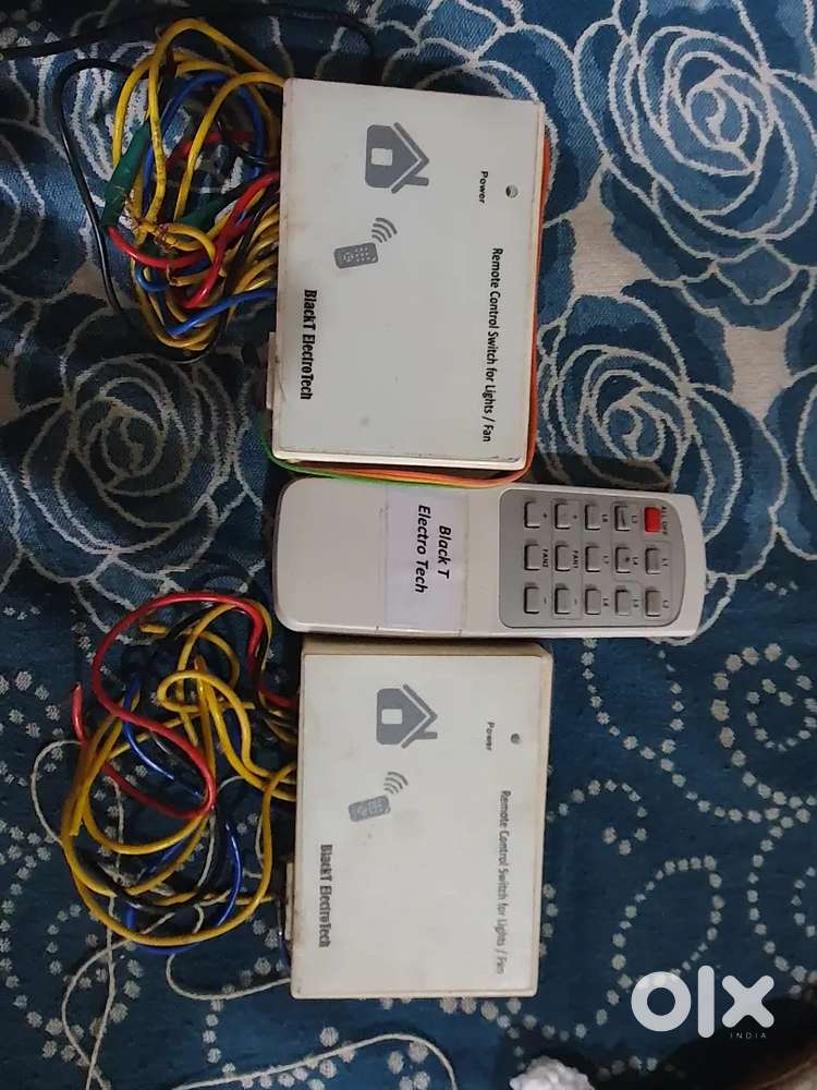 Black T Electro Tech Remote control Switches with remote 02 Nos.