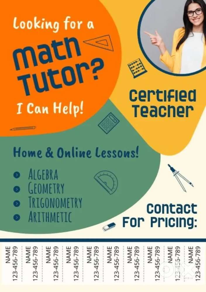 Tution for mathematics for the students from the classes of 6th - 10th