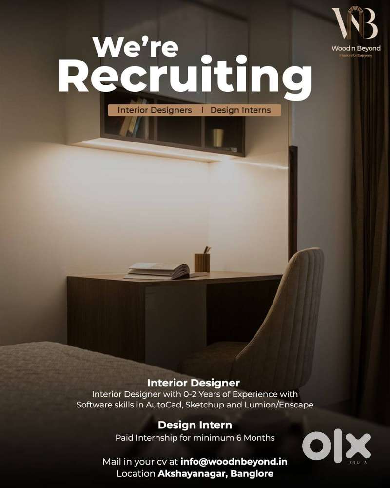 Hiring Interior Designer & Project Supervisors