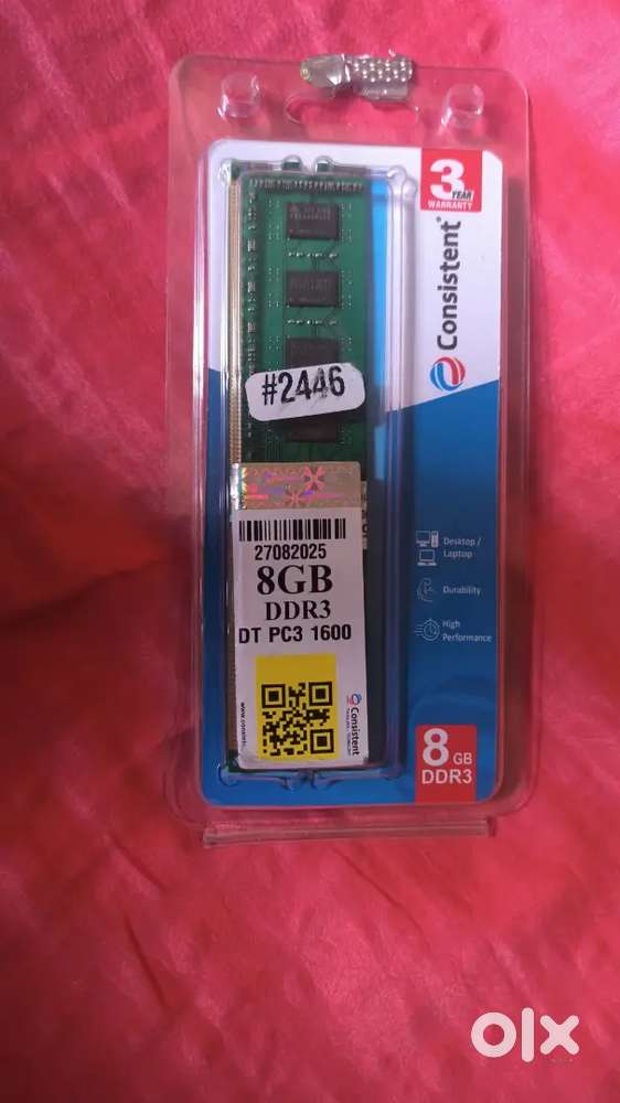 DDR3 8GB RAM 1600MGH DESKTOP ONLY