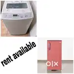 Rent on refrigerator and washing machine