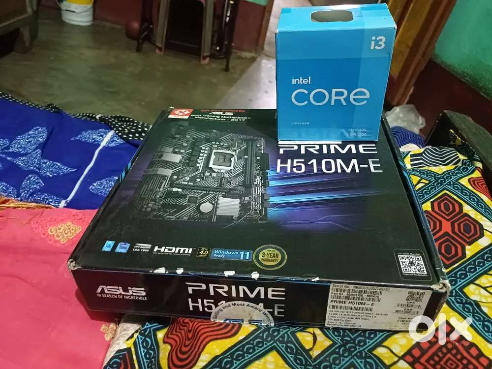 i3 10th generation processor and asus prime h510 motherboard