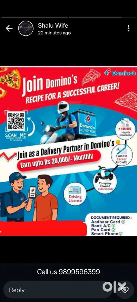 Domino's Pizza food delivery