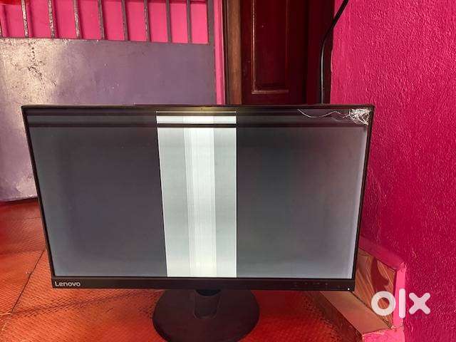 Lenovo 24-inch D24 Monitor – Not Working (Power On but Vertical Lines)
