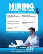 Looking for an experienced Full stack developer