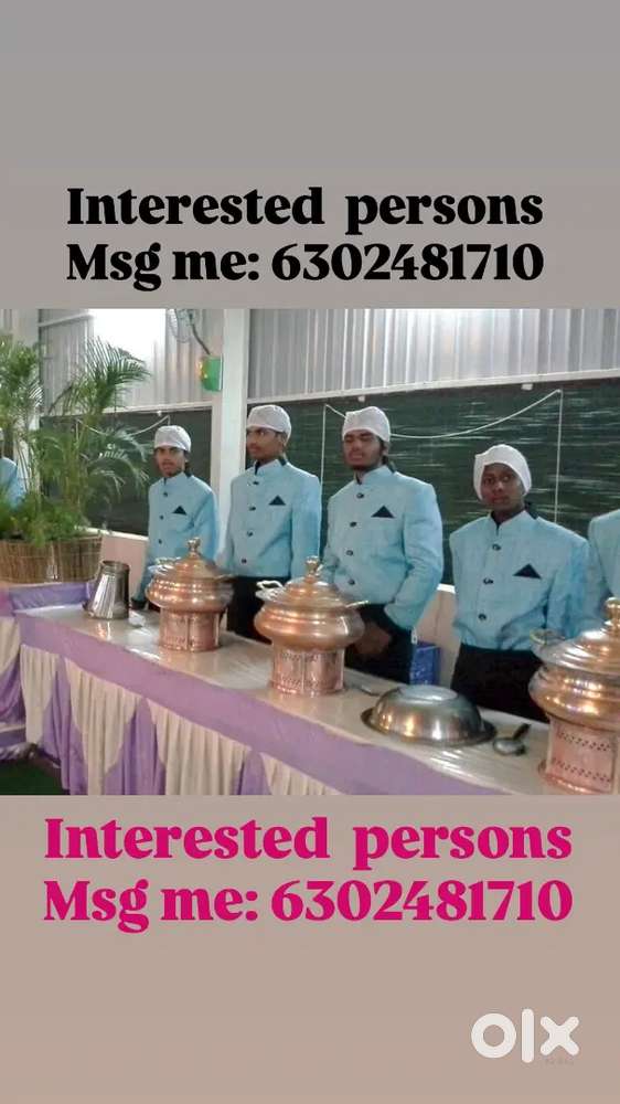 I need catering boys and girls