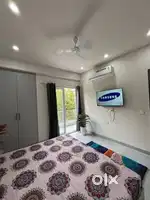 This is 1 BHK fully furnished flat ready to move all information call
